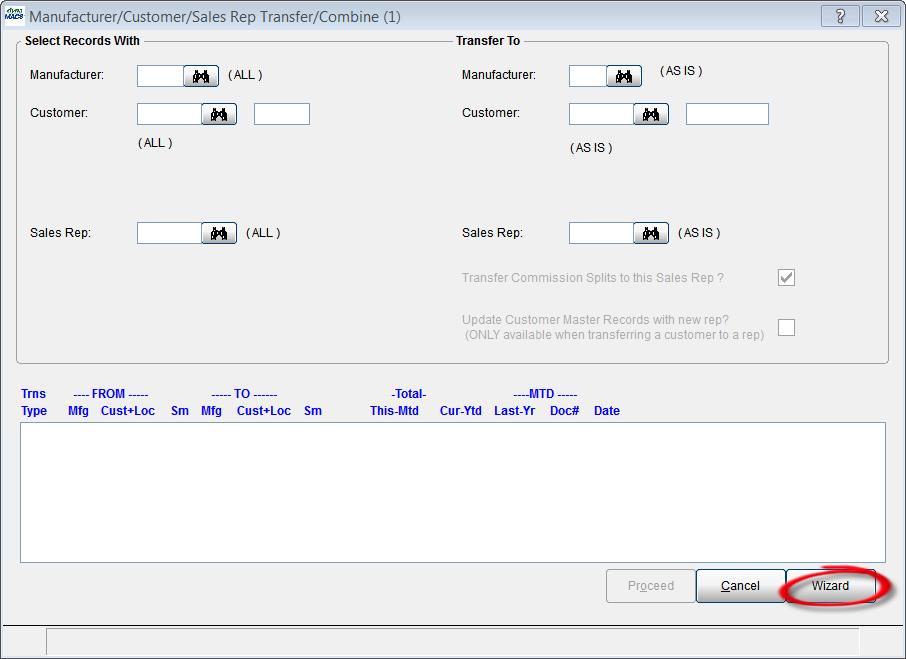 Transfer Combine Screen - New