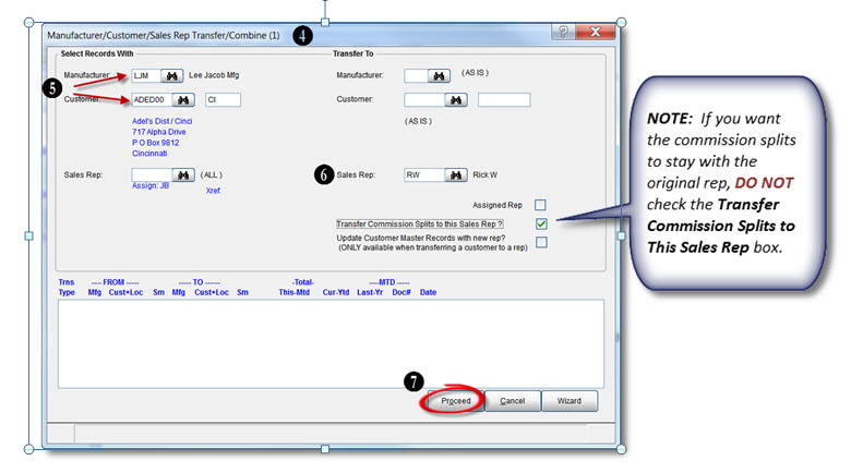 Transfer Combine Screen